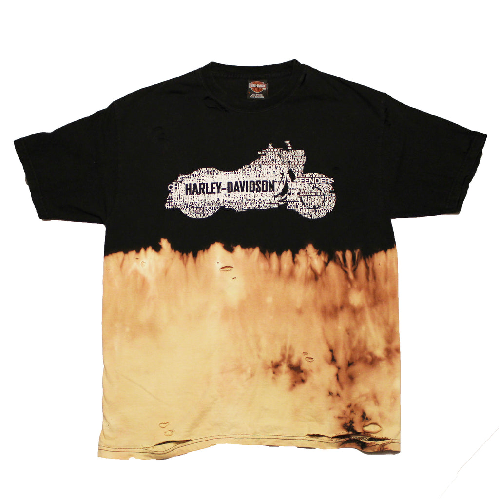 Distressed Harley Davidson Tee - Large