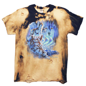 Northern Lights Wolf Tee - Medium