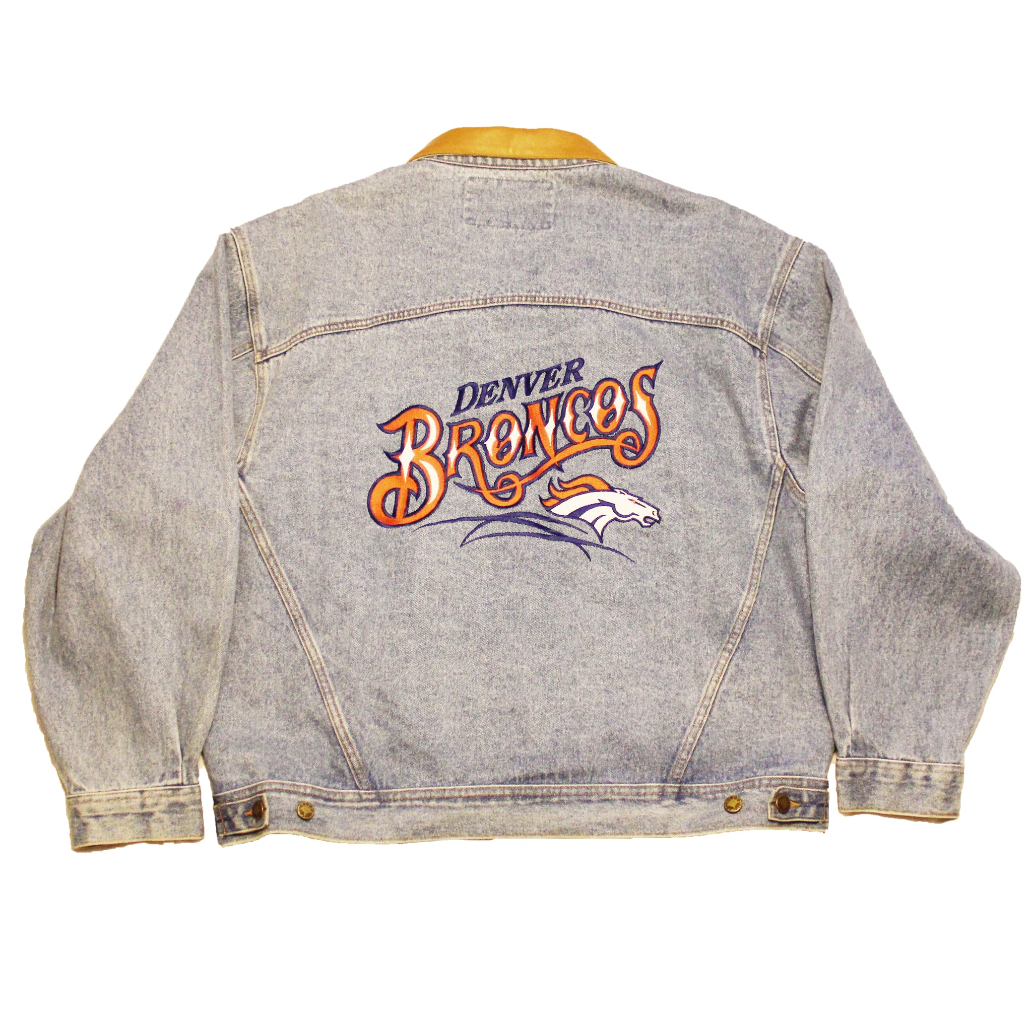 Vintage Denver Broncos Denim Jacket - XL