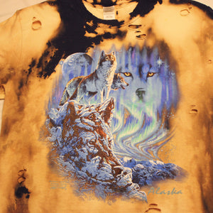 Northern Lights Wolf Tee - Medium