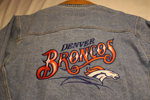 Vintage Denver Broncos Denim Jacket - XL