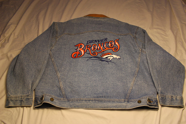 Vintage Denver Broncos Denim Jacket - XL