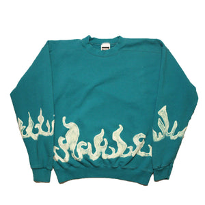 White Flames Sweatshirt - Medium