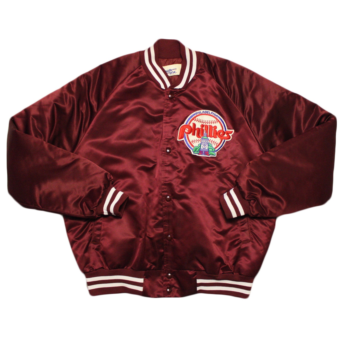 Vintage Phillies Bomber Jacket - Large