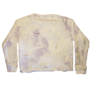 Distressed Adidas Sweatshirt - Small