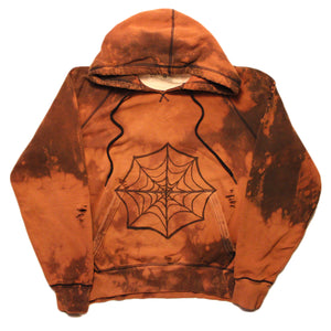 Spiderwed Distressed Hoodie - Medium