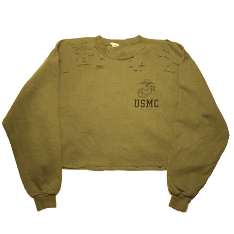 Marines Distressed Sweatshirt - Medium