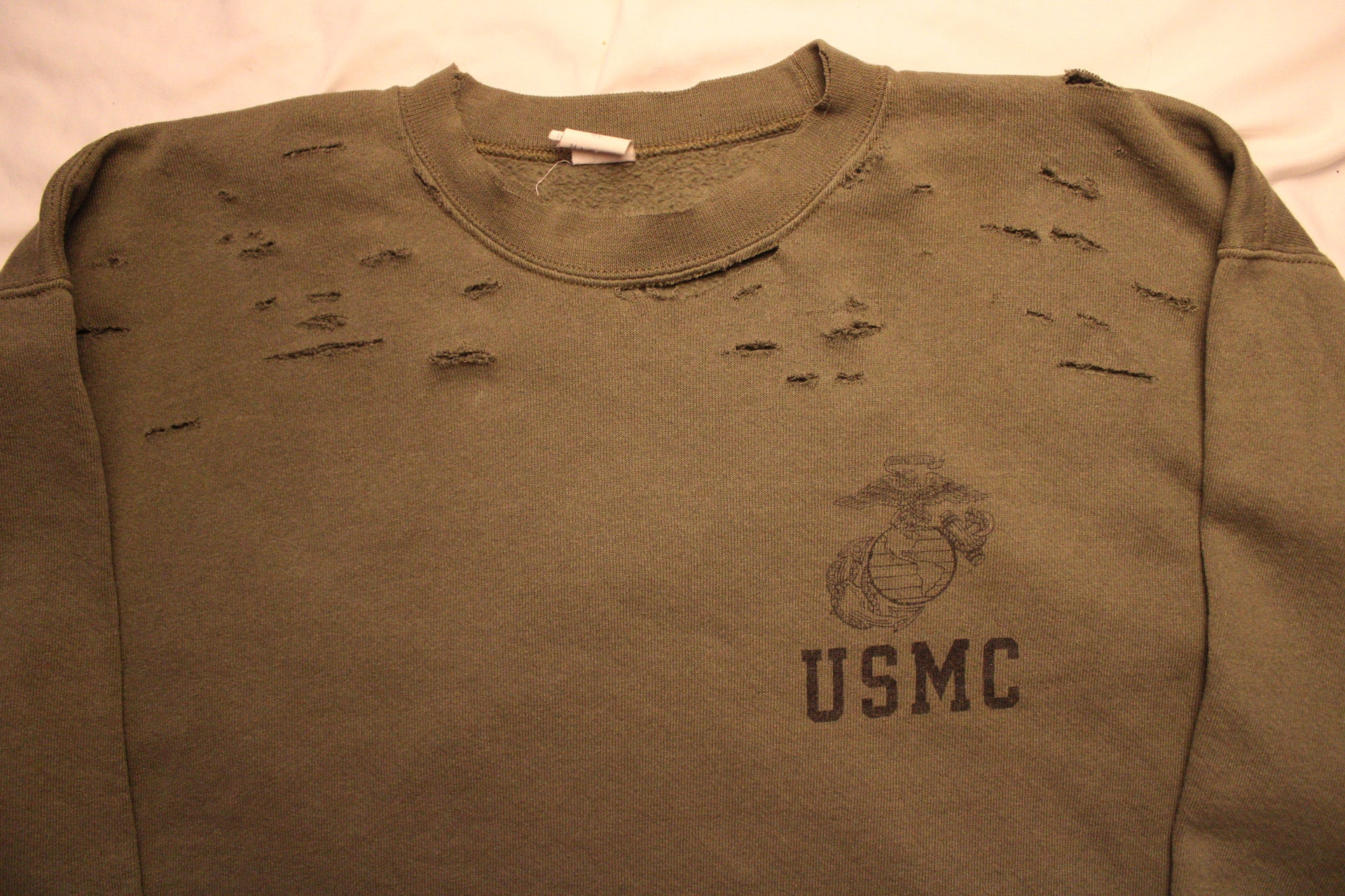 Marines Distressed Sweatshirt - Medium