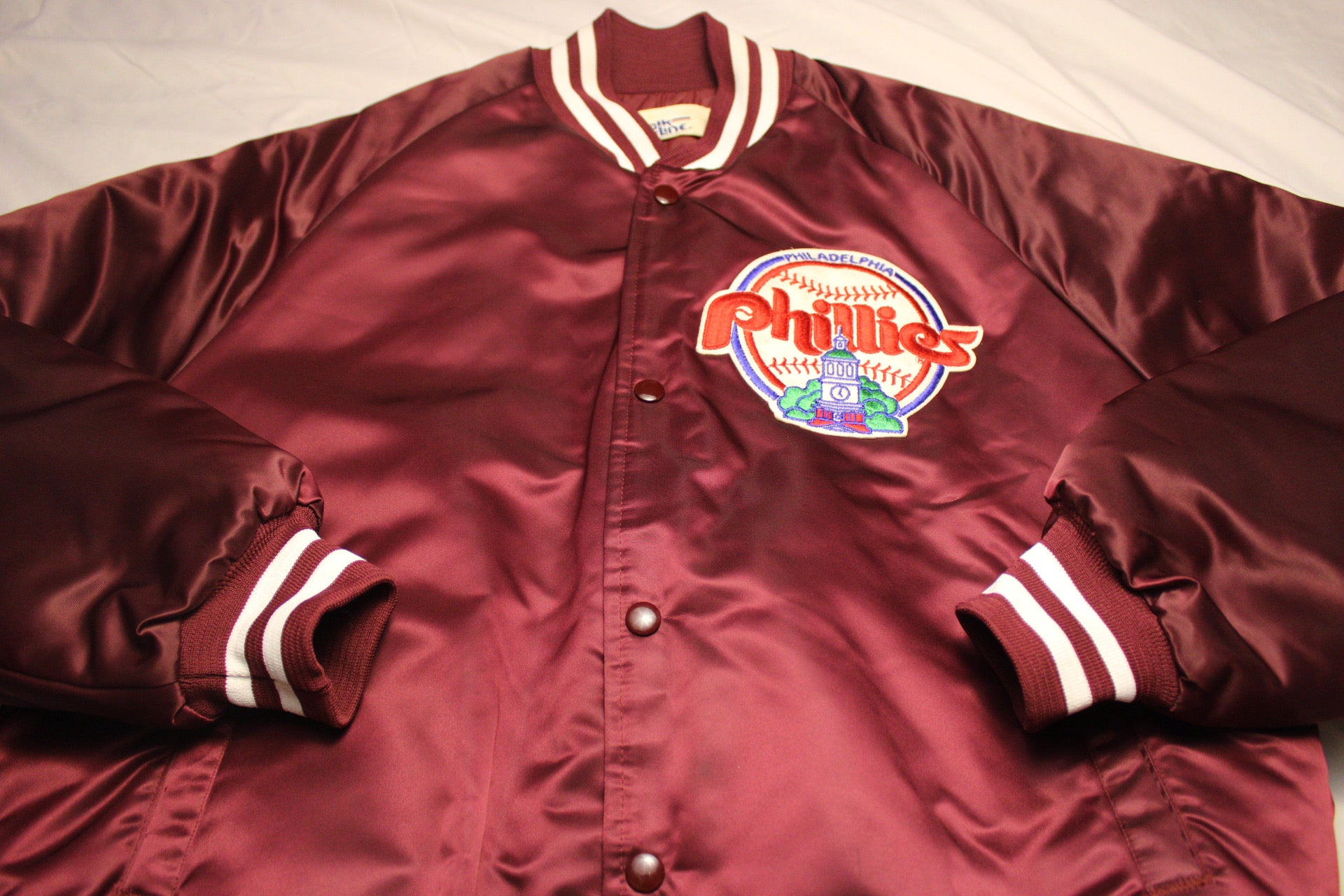 Vintage Phillies Bomber Jacket - Large