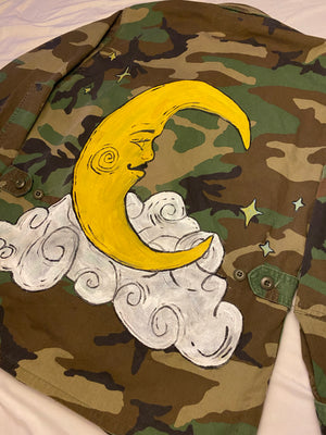 Celestial Moon + Stars Camo Jacket - Large/XL